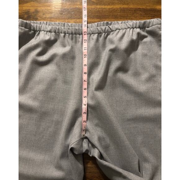 Banana Republic Women's XL Pant Wide Leg 100% Wool Flannel Pull On Lightweight - Picture 9 of 13